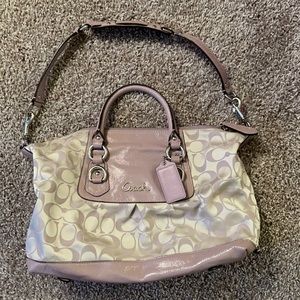 Coach bag! Light purple/lilac and cream!